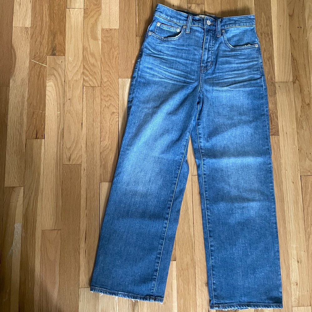 Madewell Slim wide leg crop